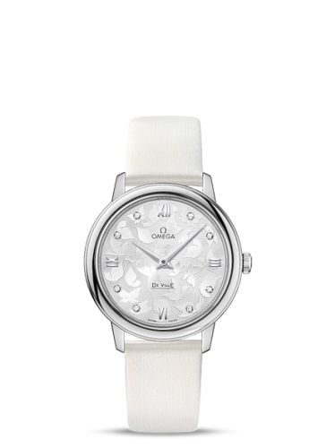 Omega De Ville Prestige Quartz 32.7 Butterfly Stainless Steel / Silver